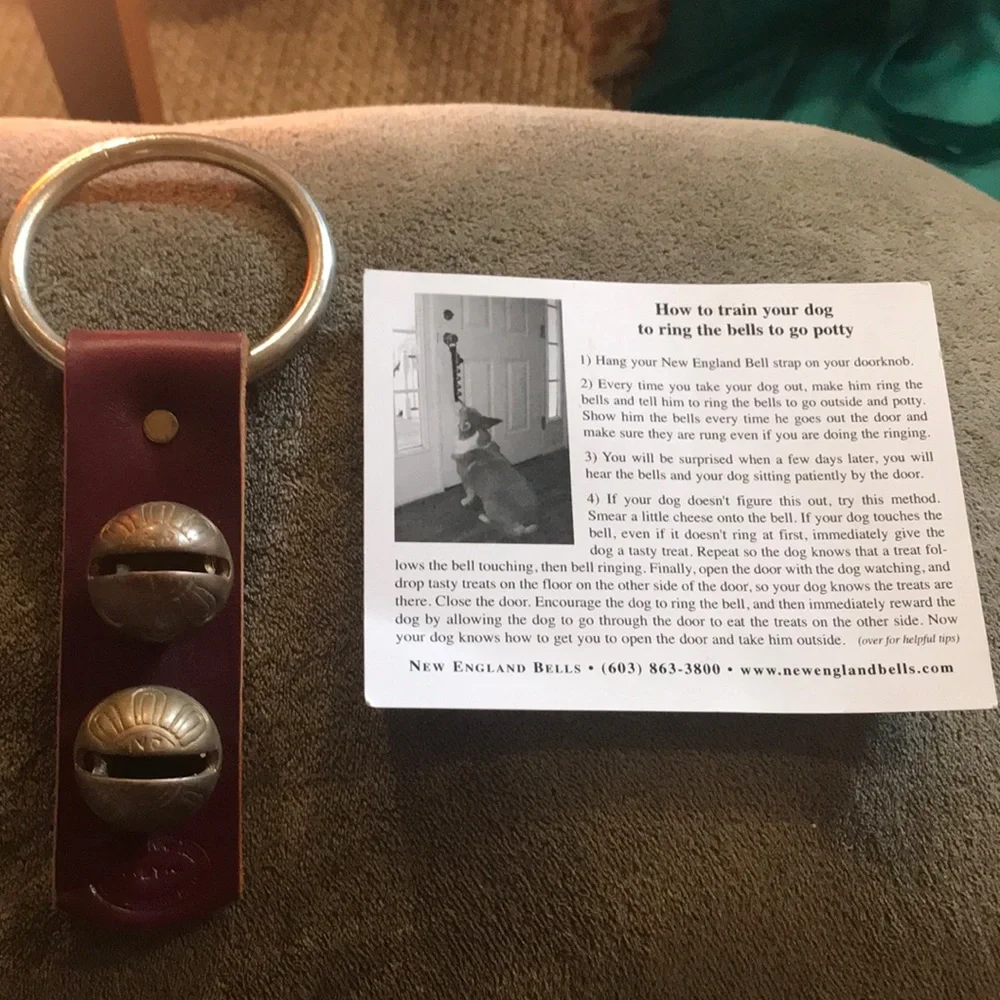 New England bells. Help to train your dog to ring the bells to go potty